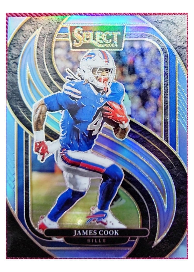 2024 Panini Select Base Set James Cook Light Blue Prizm #167 card