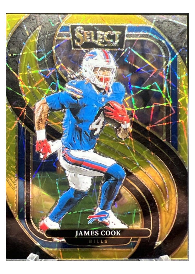 2024 Panini Select Base Set James Cook Gold Mojo #167 card