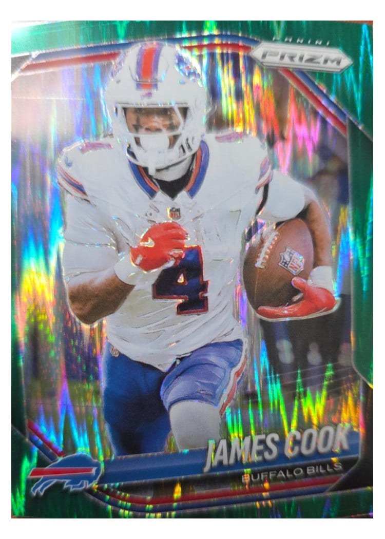 2025 Panini Prizm Base Set James Cook #27 card