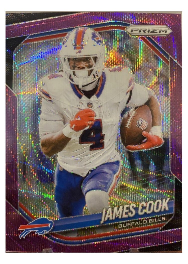 2025 Panini Prizm Base Set James Cook #27 card