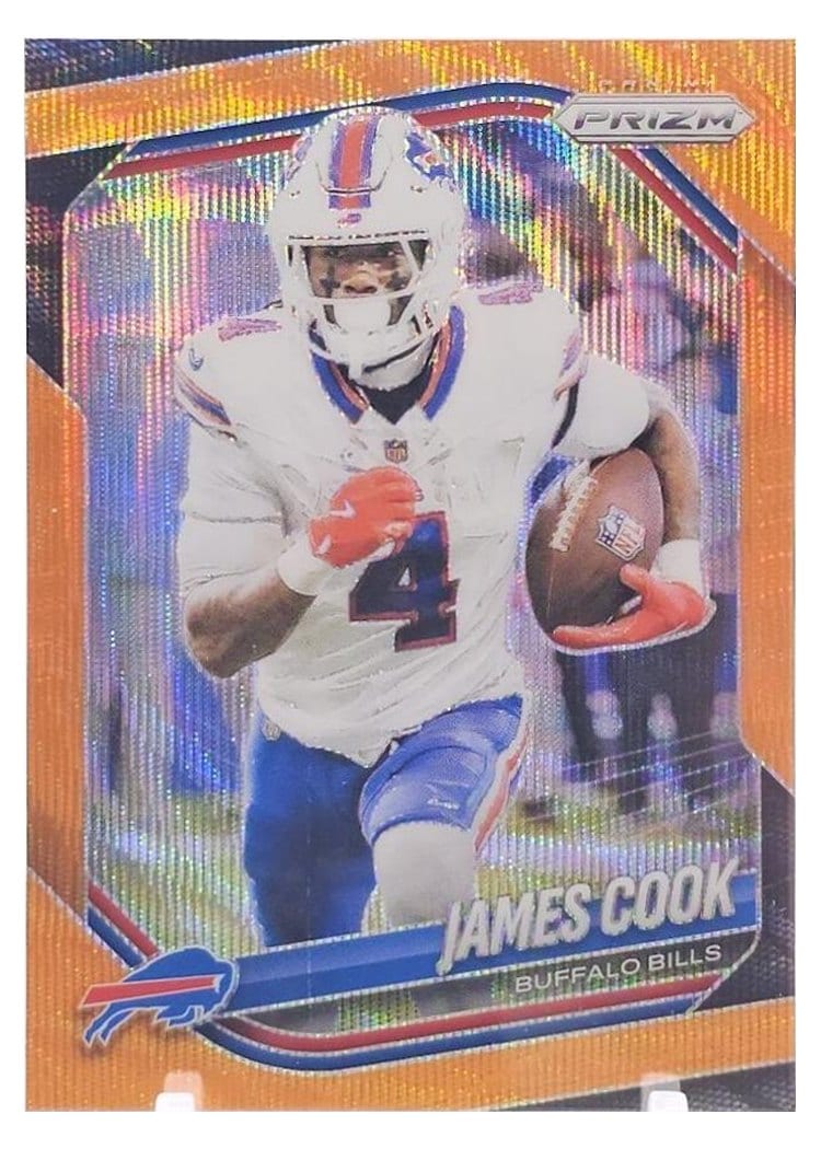 2025 Panini Prizm Base Set James Cook #27 card