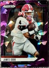 2025 Panini Prizm Draft Picks Base Set James Cook #175 card