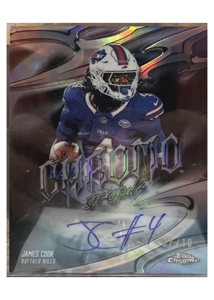 2025 Topps Chrome Sapphire Chromographs Sapphire James Cook #CG-JCO card