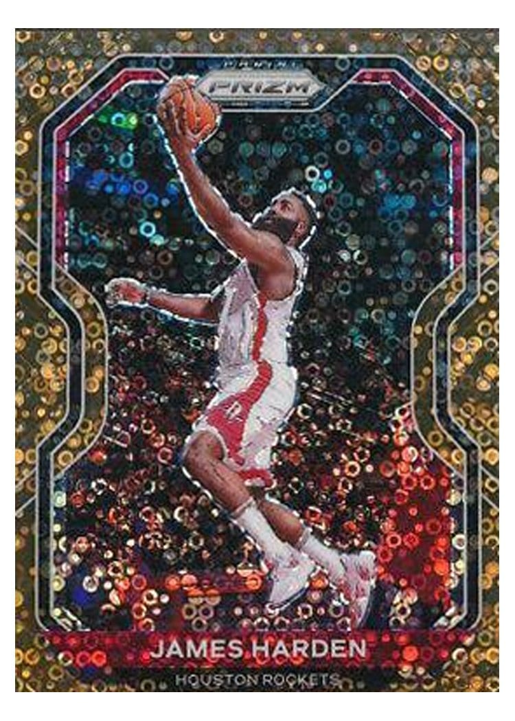 2020-21 Panini Prizm Base Set James Harden Fast Break Bronze Prizm #112 card