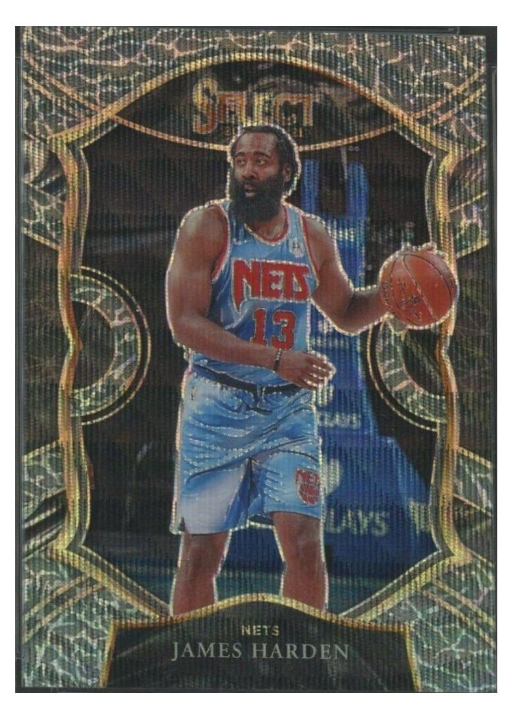 2020-21 Panini Select Base Set James Harden Elephant Prizm #12 card