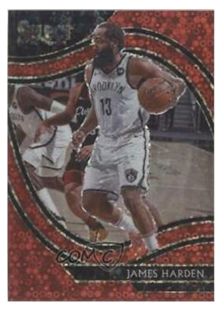 2020-21 Panini Select Base Set James Harden #212 card