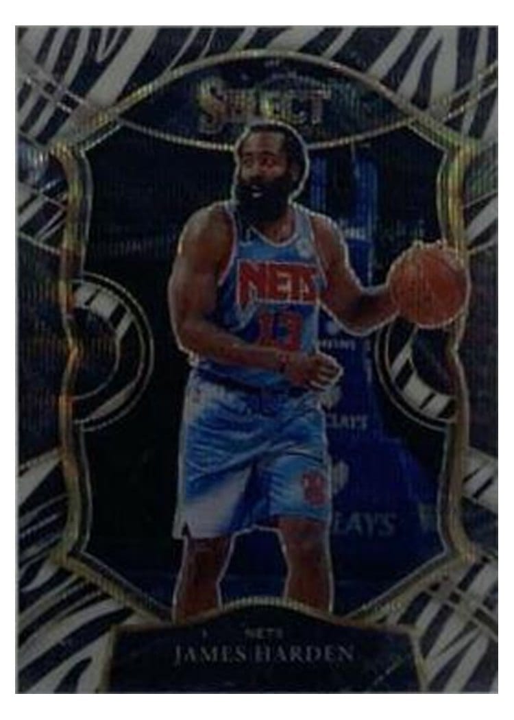 2020-21 Panini Select Base Set James Harden #212 card