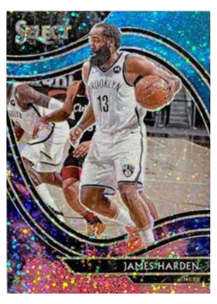 2020-21 Panini Select Base Set James Harden Cosmic #212 card