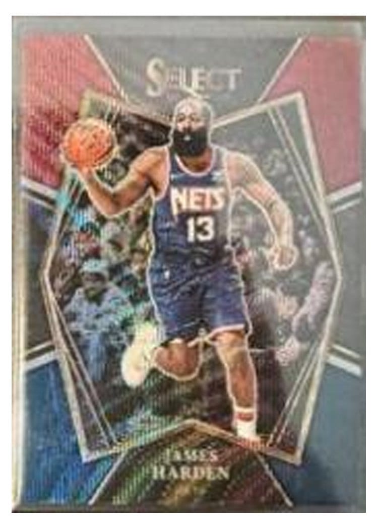 2021-22 Panini Select Base Set James Harden #132 card