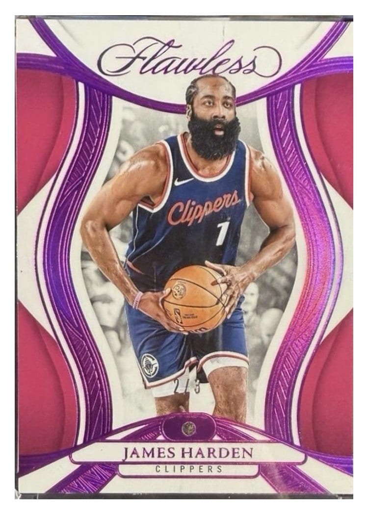 2024-25 Panini Flawless Base Gems James Harden #58 card