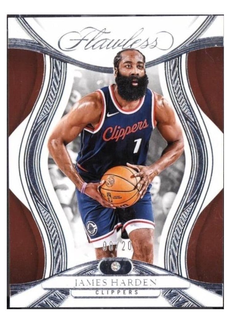2024-25 Panini Flawless Base Gems James Harden #58 card
