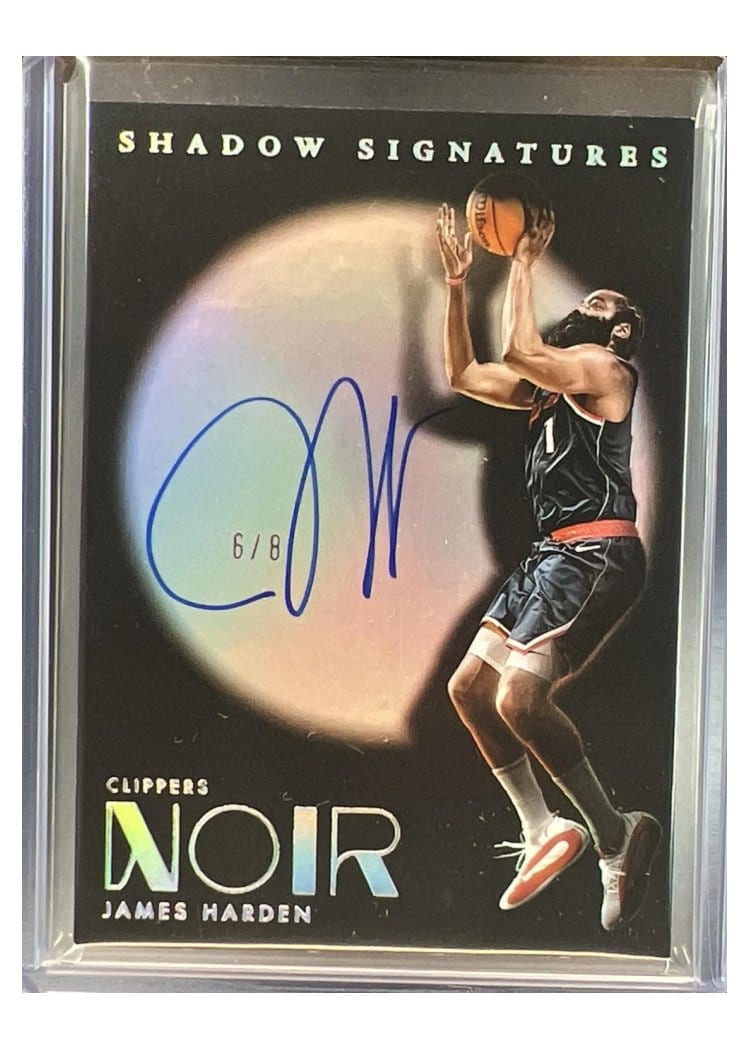 2024-25 Panini Noir Shadow Signatures Set James Harden #39 card