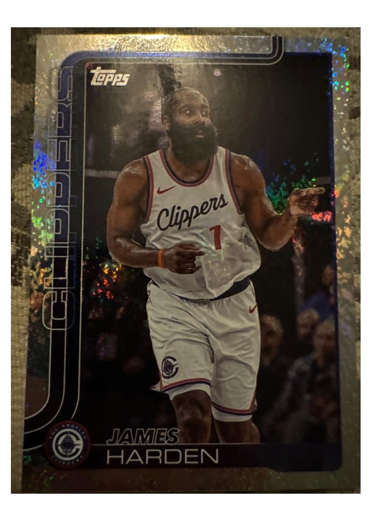 2025-26 Topps Base Set James Harden Holo Foil #143 card