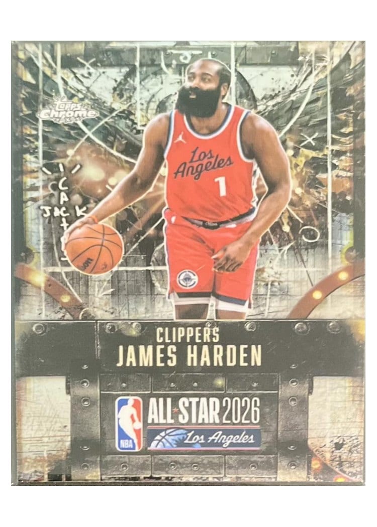 2025-26 Topps Chrome Cactus Jack X NBA All-Star Game Base Set ASG James Harden #17 card
