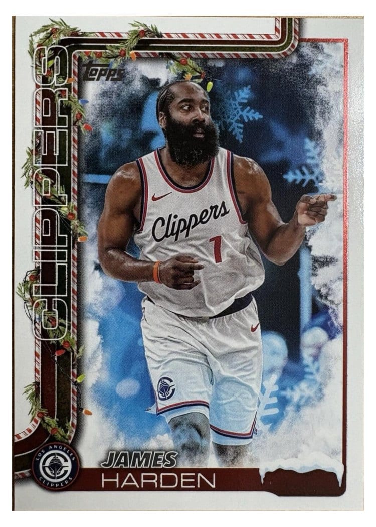 2025-26 Topps Holiday SSP Photo Variations James Harden #SSV-AE card