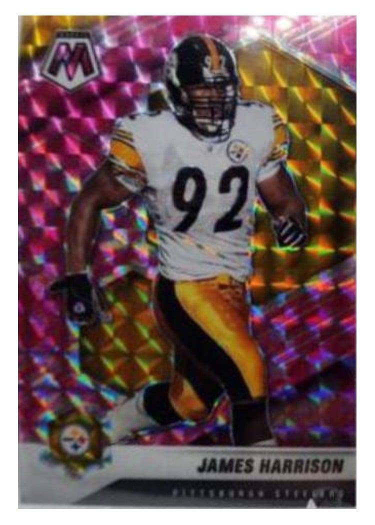 2021 Panini Mosaic Base Set James Harrison Pink Fluorescent #167 card