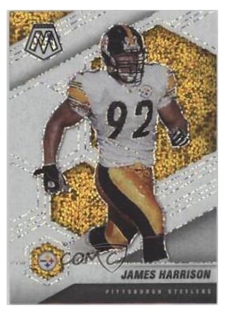 2021 Panini Mosaic Base Set James Harrison White Sparkle #167 card