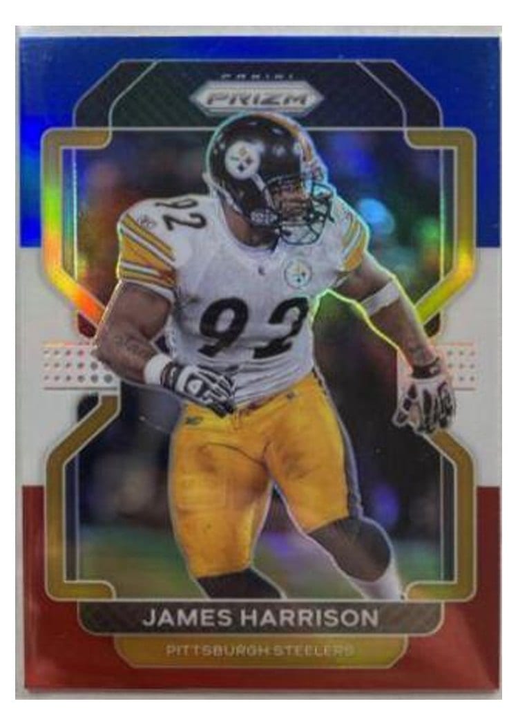 2021 Panini Prizm Base Set James Harrison Blue Prizm #259 card