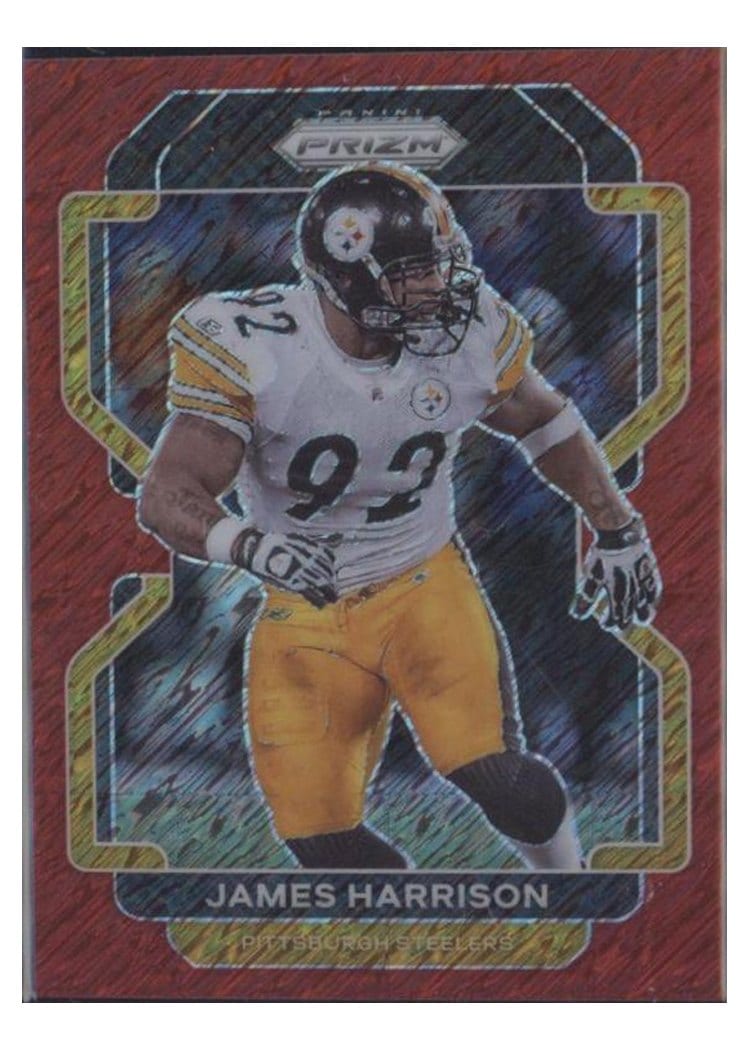 2021 Panini Prizm Base Set James Harrison Red Shimmer #259 card