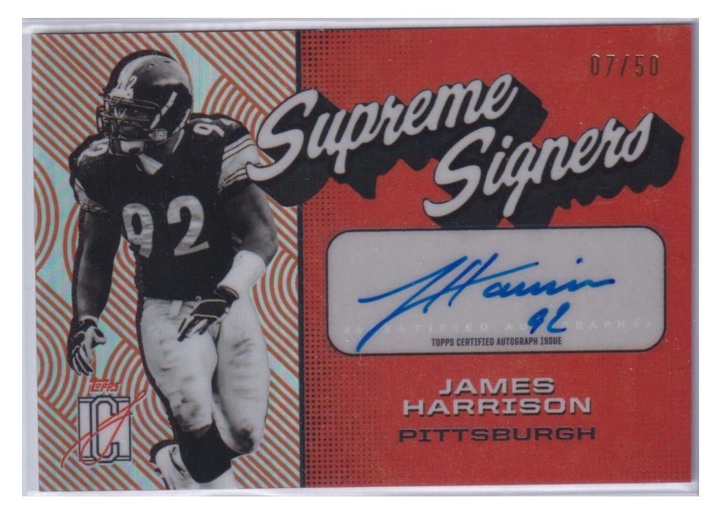 2024 Topps Signature Class Supreme Signers James Harrison #SS-JH card