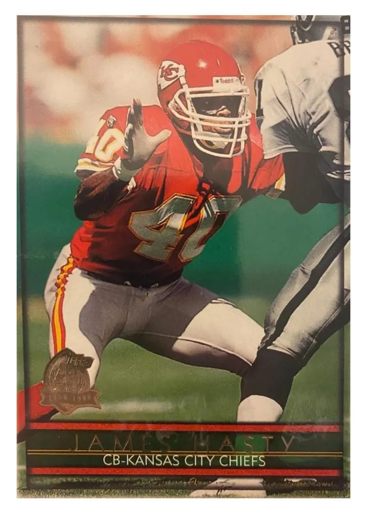1996 Topps James Hasty #6 card