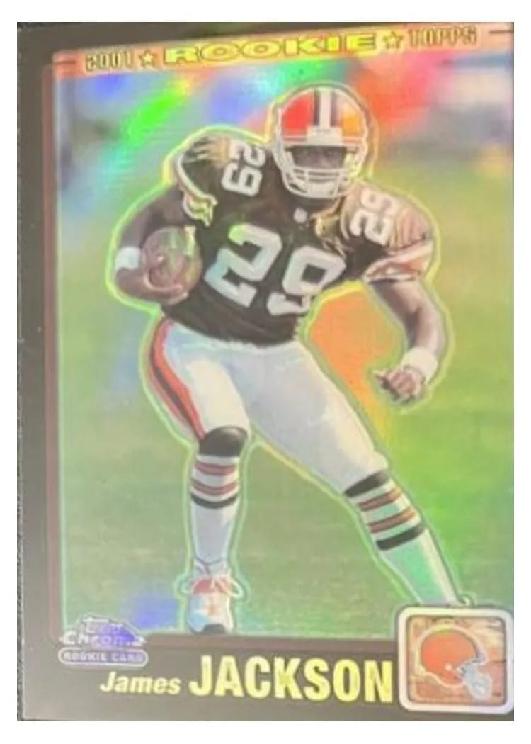 2001 Topps Chrome James Jackson Black Refractor #252 card