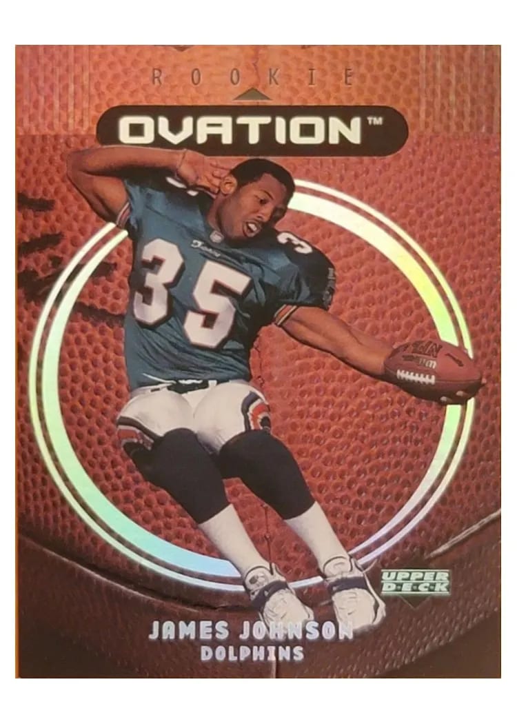 1999 Upper Deck Ovation James Johnson Standing Ovation #73 card