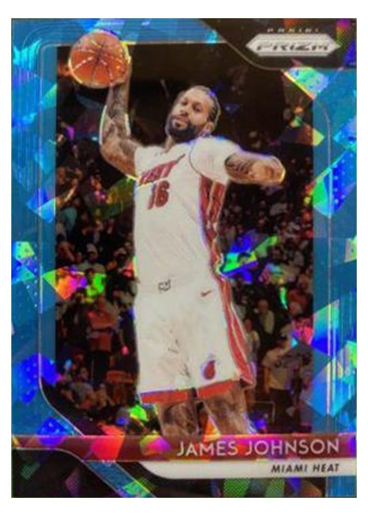 2018-19 Panini Prizm Base Set James Johnson Blue Ice Prizm #186 card