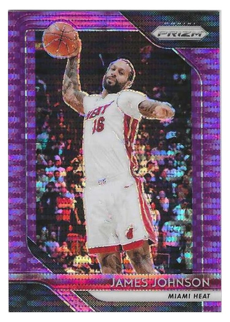 2018-19 Panini Prizm Base Set James Johnson Purple Prizm #186 card