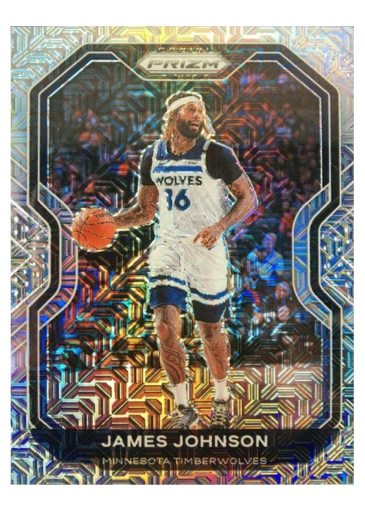 2020-21 Panini Prizm Base Set James Johnson Mojo Prizm #247 card