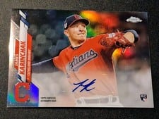 2020 Topps Chrome Update Autograph James Karinchak #USA-JKA card