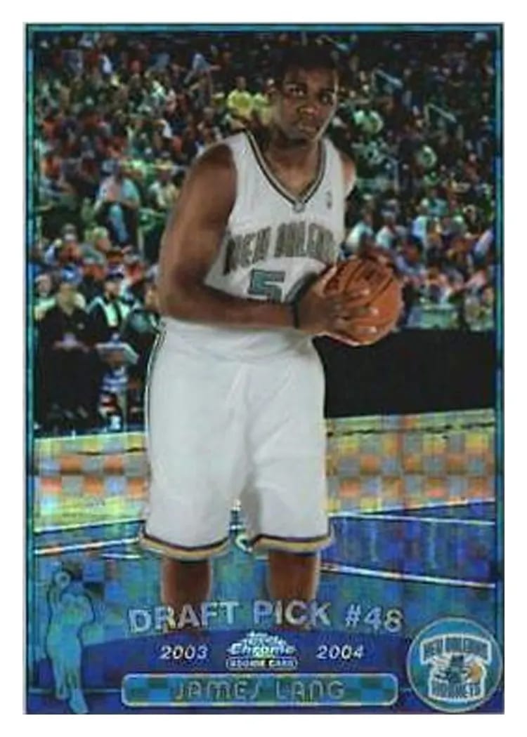 2003 Topps Chrome James Lang #159 card