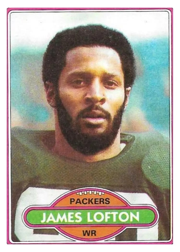 1980 Topps James Lofton #78 card