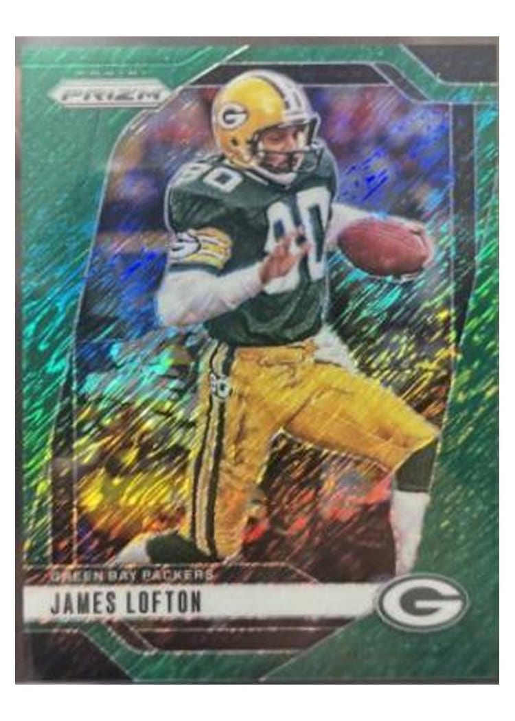 2024 Panini Prizm Base Set James Lofton Green Shimmer #109 card