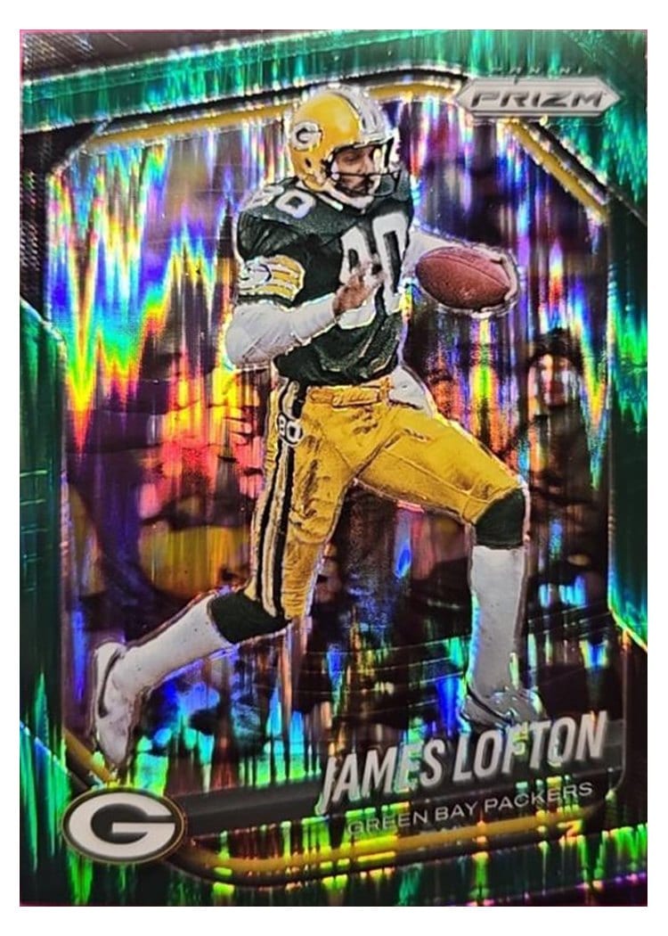 2025 Panini Prizm Base Set James Lofton Green Flash #149 card