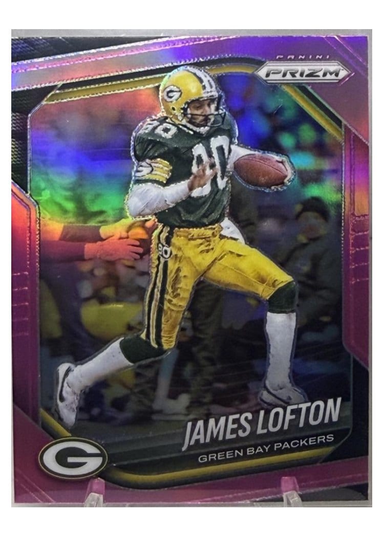 2025 Panini Prizm Base Set James Lofton Pink #149 card