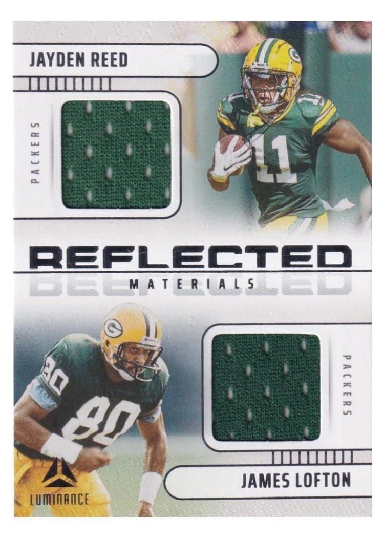 2025 Panini Luminance Reflected Materials James Lofton/Jayden Reed #10 card