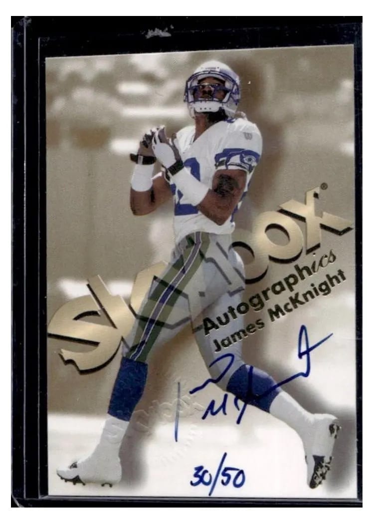 1998 Skybox Premium Autographics James McKnight card