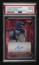 James Outman 2023 Bowman's Best Astral Projections Autographs card