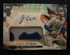2023 Topps Inception Autograph Patch Cards James Outman #IAP-JO card
