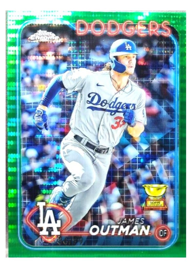 2024 Topps Chrome Base Set James Outman #68 card