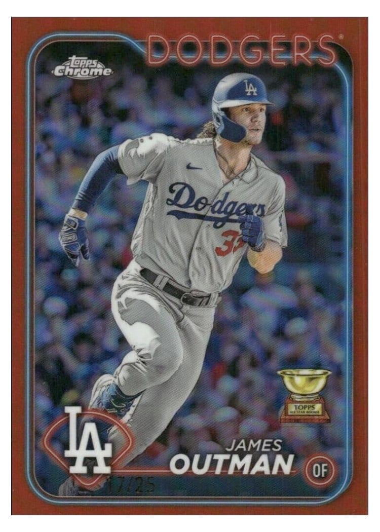2024 Topps Chrome Base Set James Outman #68 card