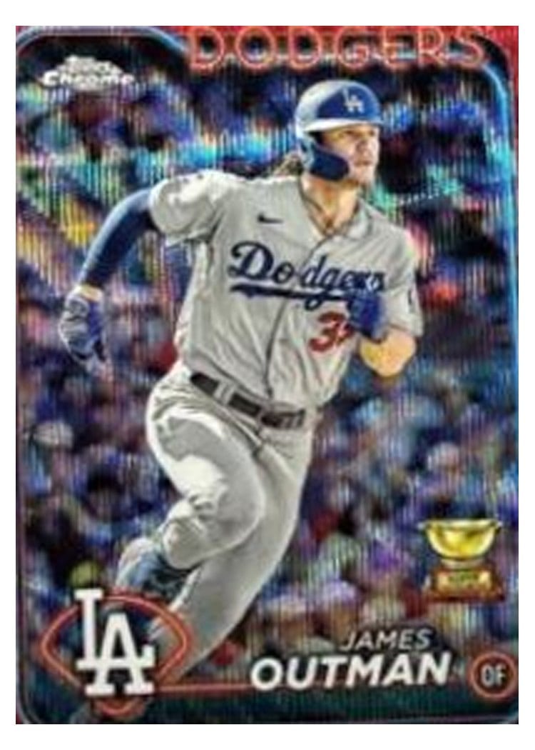 2024 Topps Chrome Base Set James Outman #68 card