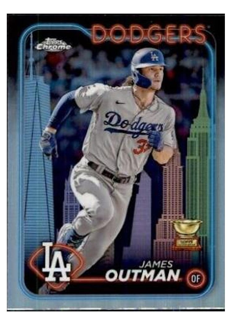 2024 Topps Chrome Base Set James Outman #68 card
