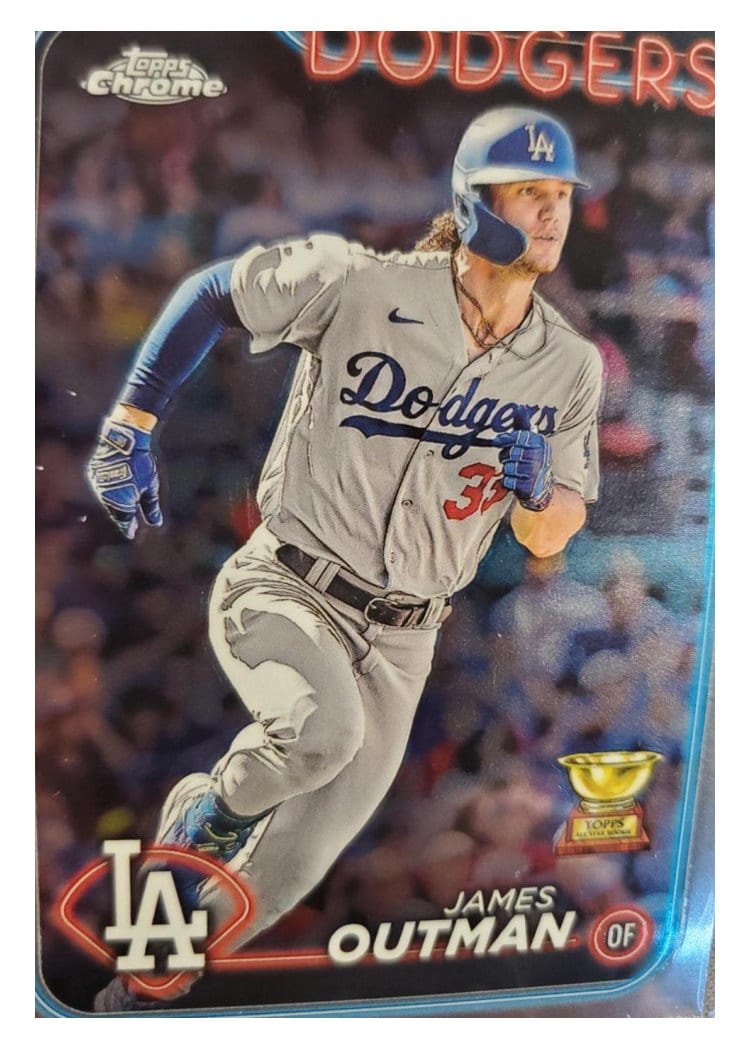 2024 Topps Chrome Base Set James Outman #68 card
