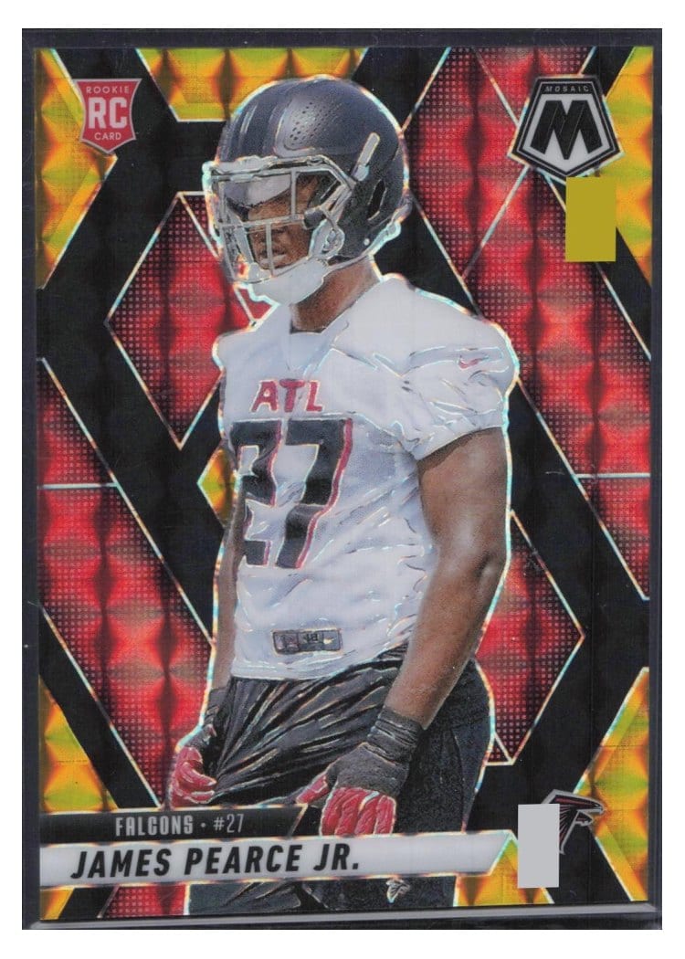 2025 Panini Mosaic Base Set James Pearce Jr. Choice Black Gold #357 card