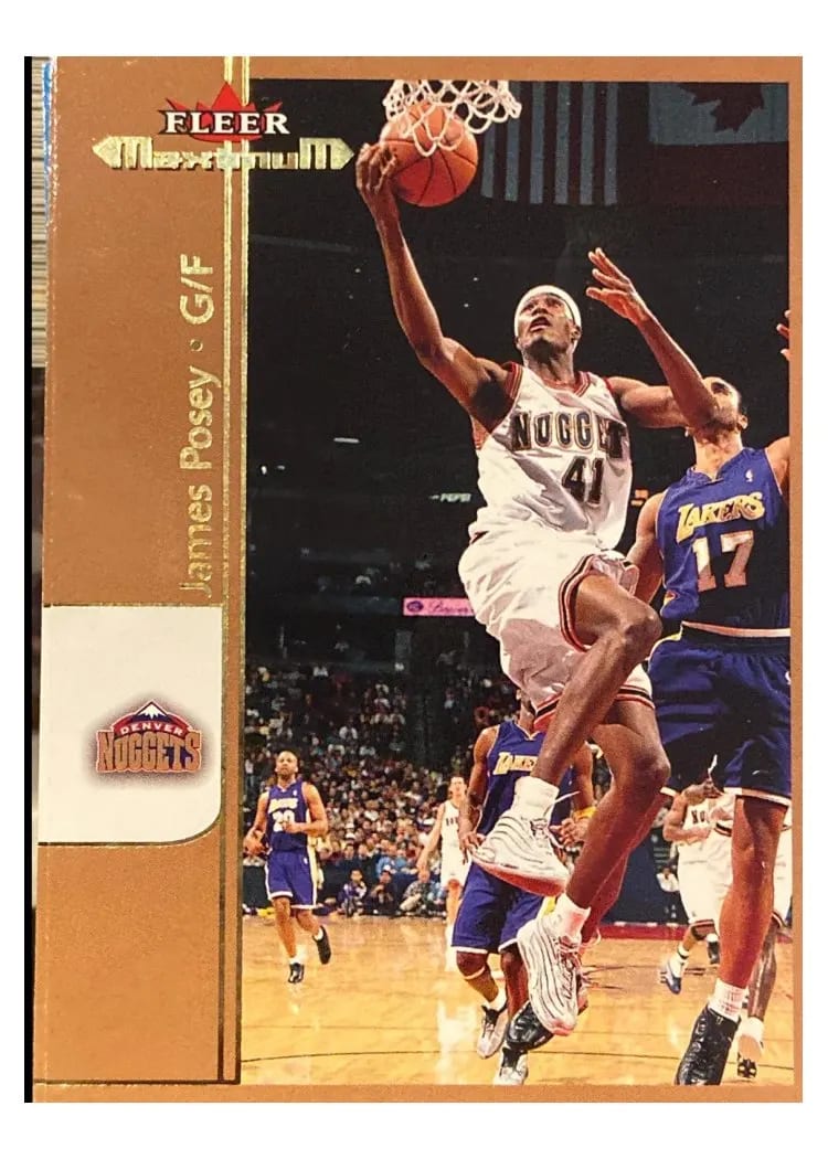 2001 Fleer Maximum James Posey #58 card