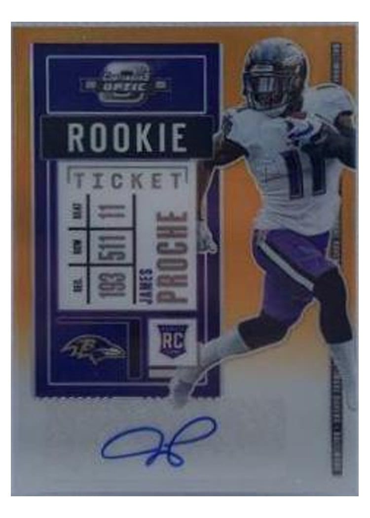 2020 Panini Contenders Optic Base Set James Proche #195 card