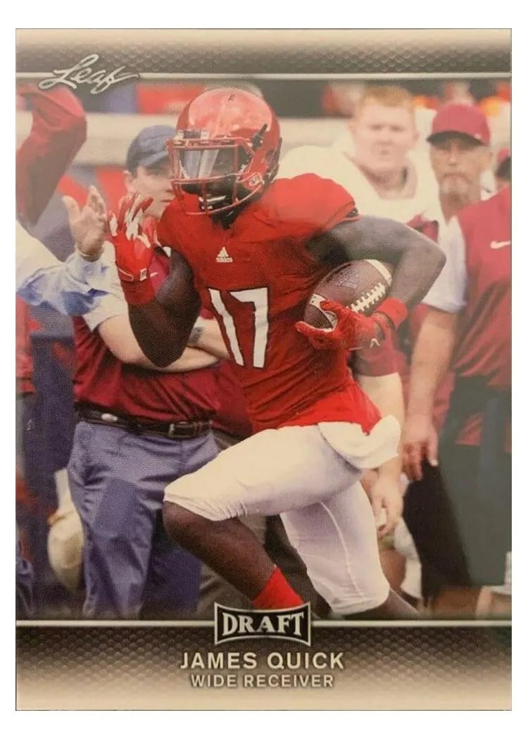 2017 Leaf Draft James Quick #33 card