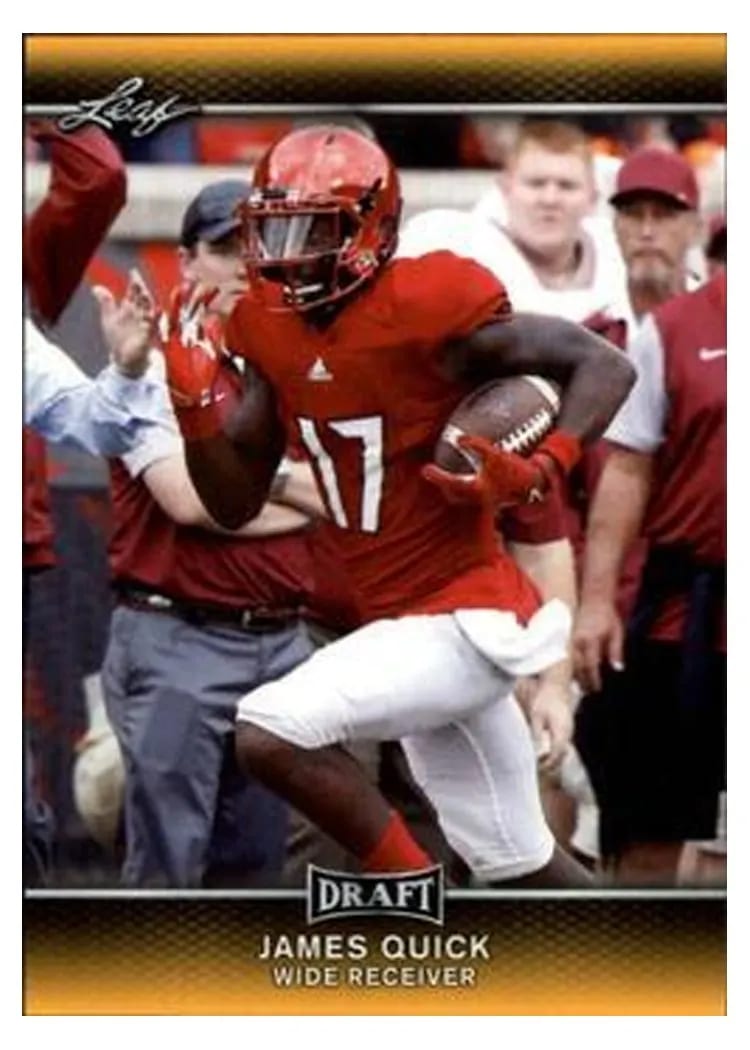 2017 Leaf Draft James Quick #33 card